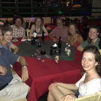TEFL class Dec 2019 (plus a student learning Spanish) out to dinner