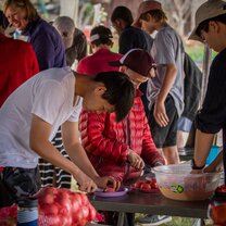 Mandela day - volunteers doing some prep Mandela day- volunteers doing some prep