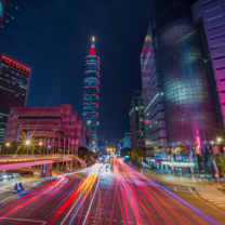 Downtown Taipei with Taipei 101
