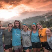 Enjoying a sunset in Central America
