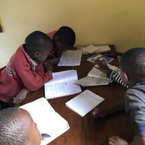 Kids studying 