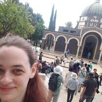  The Church of Beatitudes where Jesus historically spoke. This is a Roman Catholic Church near Capernaum.