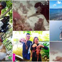 Our marine conservation volunteers take their lionfish containment very seriously.