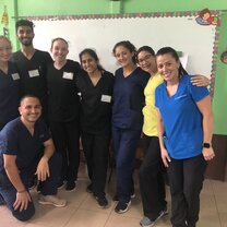 Dental team! Clinic day 2, done! Dental team saw 27 patients.