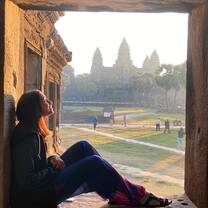 Visiting Angkor Wat temple in Siem Reap