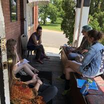 2019 Semester Program students studying journaling and creative writing with instructor/poet Francizka Voeltz