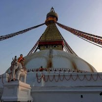 Boudha Stupa, the center of the Boudha neighborhood