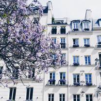 A building with flowers blooming outside