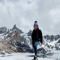 On top of Refugio Frey in Bariloche.