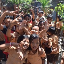 Village children in school