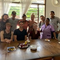 The volunteer group in Colombia
