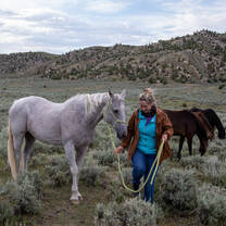 Catch your trusty steed and head to the hills.