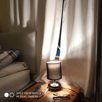 warm desk lamp