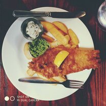 first meal in the local restaurant~