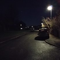 at night