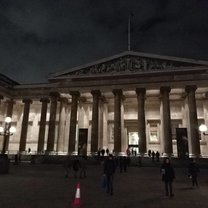 Night view of the British museum after we finished the visit