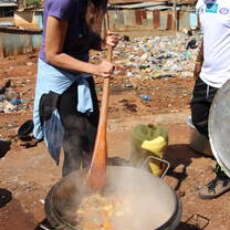 Cooking the rice