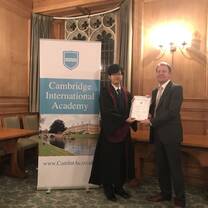 Mr. Jone presented me with the certificate of completion, also including my personal evaluation report
