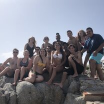 All of the programs at a beach in Calella de Palafrugell