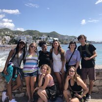 My program at a beach in Sitges