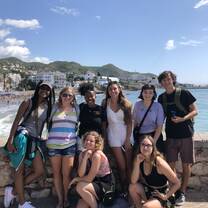 My program at a beach in Sitges