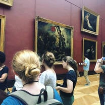 Students at the Louvre