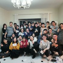 With my friends on the new year