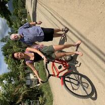Biking to teach 