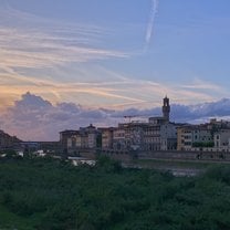A view of the Florentine sky during a bike ride.