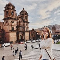 The main plaza in Cusco