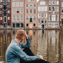 This photo was taken during one of our weekend trips to Amsterdam. These streets were full of bicycles and amazing places to eat. I would love to go back and highly recommend this destination.