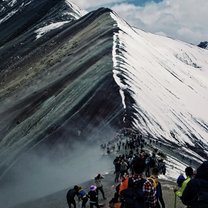 A picture of rainbow mountain that I took on a personal trip.