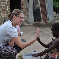 High five in village