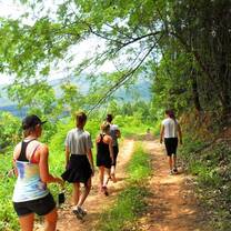 going for a hike