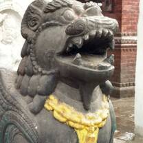 A historical and culturally significant statue in Nepal. 