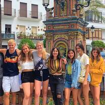 Study abroad students exploring Spain in the summer.