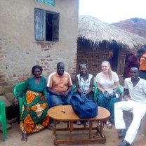 Our team working with community leaders to promote health