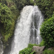 Cascada de Peguche, a large waterfall outside of Otavalo 