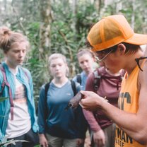 Mushroom studies in the Amazon of Peru.