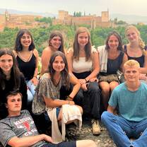Summer Program students smiling in Seville, Spain