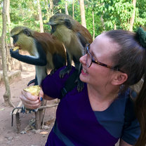 Monkey sanctuary located near one of the outreach sites