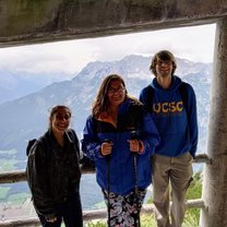 Our view from hiking up/down the mountain where the ice cave was. 