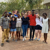 Our group with the IVHQ Ghana Frankadua site stafF
