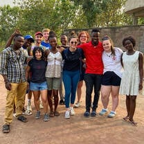Our group with the IVHQ Ghana Frankadua site stafF