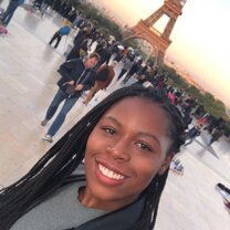 Eiffel Tower at Sunset! I wa honestly just ecstatic to be in Paris!!