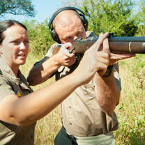 Rifle handling on the Field Guide Course