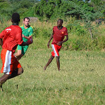 Sports training in Malawi