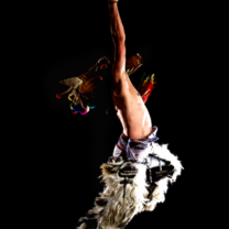 Traditional Ecuadorian dancer