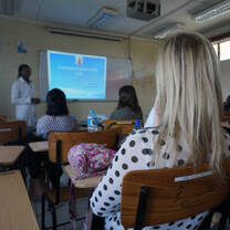 Health intern in seminar