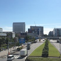 A view of some of the roads and buildings not far from the KUIS campus